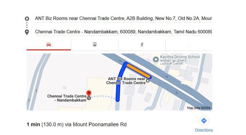 Ant Biz Rooms Near Chennai Trade Centre Exterior foto